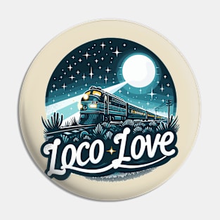 Train Vintage, Loco Love Pin