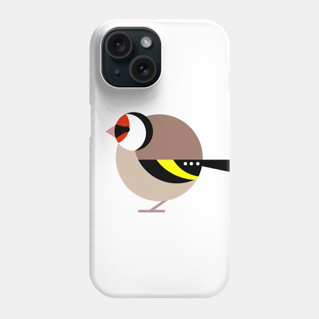 Fat Bird - Goldfinch Phone Case by garethrowson