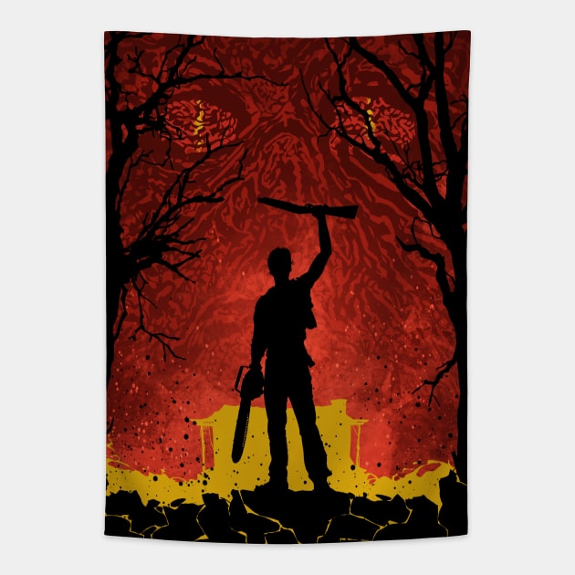 Ash Evil Dead Tapestry by nabakumov