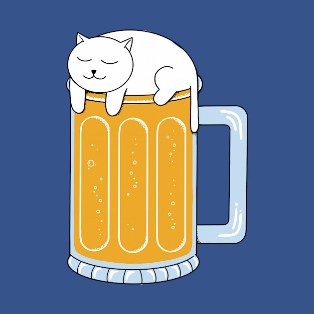 Disover Cat Beer - Cat - T-Shirt