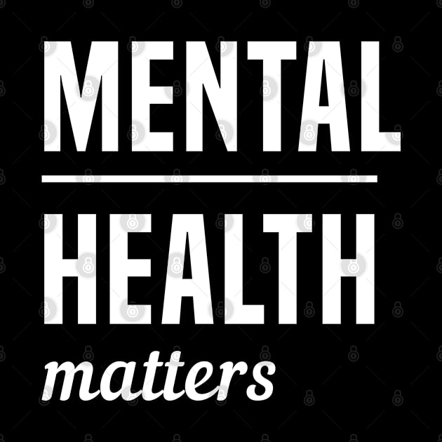 Mental Health Matters by Color Fluffy