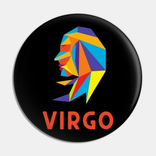 Virgo Zodiac Artwork Pin