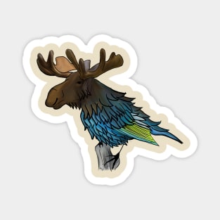 Birdy Moose Magnet