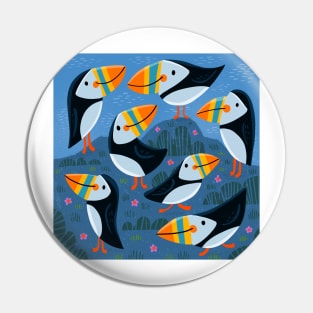 Puffins Pin