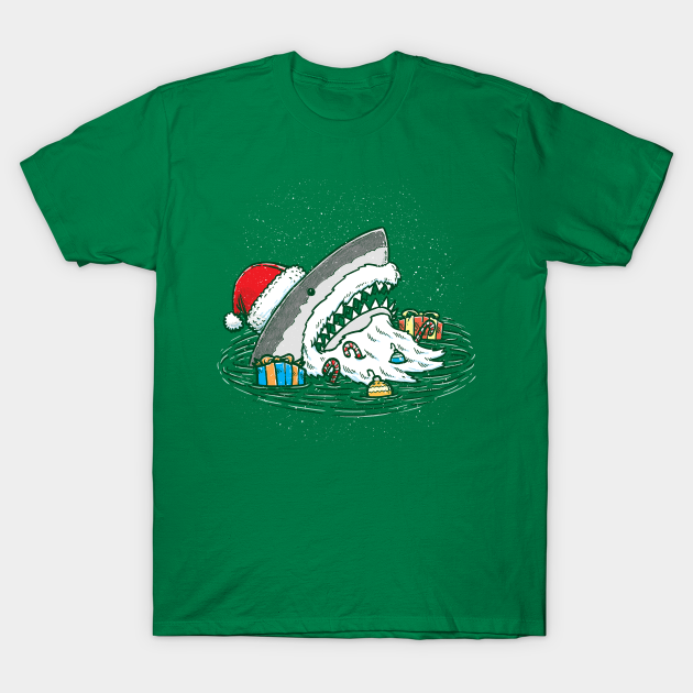 The Santa Shark - Shark - T-Shirt