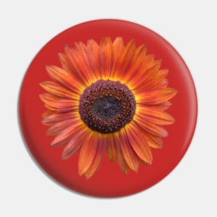 red flower Pin