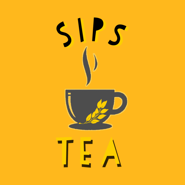 Sips Tea by MorganTaylorDesigns