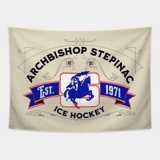 Sanborn Stepinac Hockey Logo Tapestry