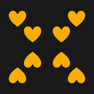 8 Golden Hearts T-Shirt