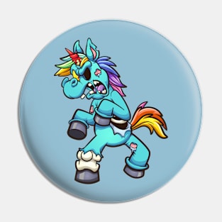 Zombie unicorn Pin