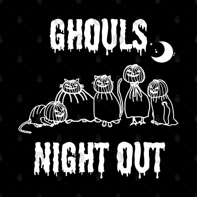 Halloween Horror Ghouls Night Out by ellenhenryart