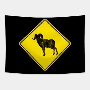 Bighorn Sheep Crossing Tapestry