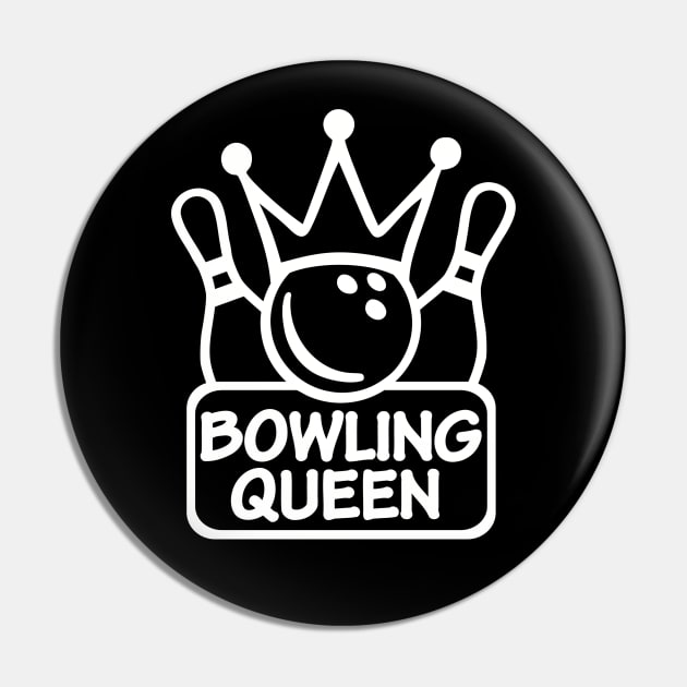 Bowling Queen Pin by Designzz