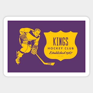 Los Angeles Kings Throwback Circle Logo Vinyl Decal / Sticker 5 Sizes!!!