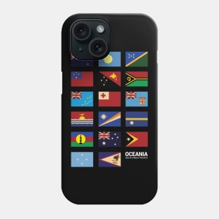 Oceania Country Flags Set Phone Case