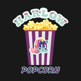 Harlow And Popcorn Funny Popcorn The Pony T-Shirt