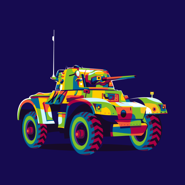 Daimler Armoured Car Mark II by wpaprint