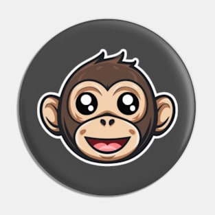 Happy Monkey Pin