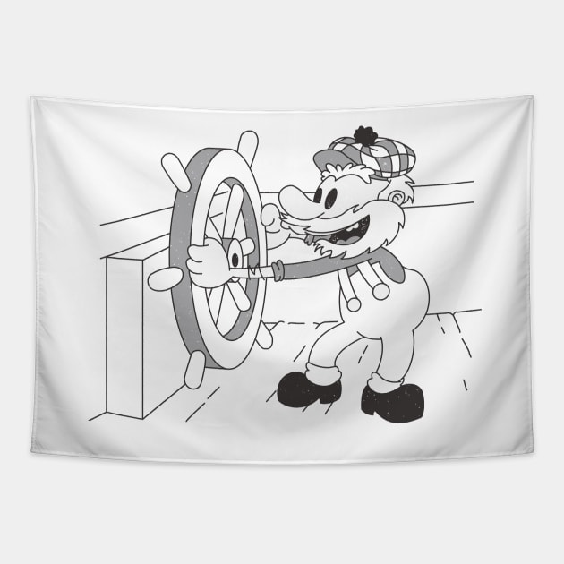 Steamboat Willie Tapestry by gekygoly