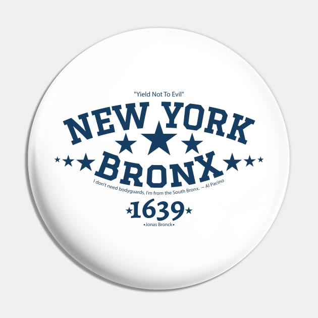 New York Bronx 'Yield to the Evil' Logo Shirt - Urban Streetwear Collection Pin by Boogosh