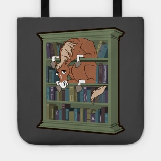 Horse in a Bookcase Tote