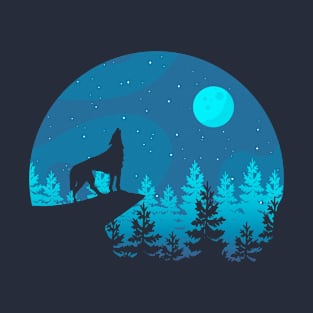 Wolf Under The Moon T-Shirt