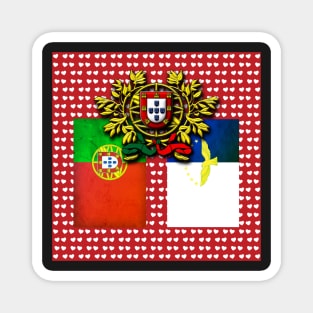 Portuguese Azorean flags Magnet