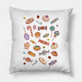 Candy & Bonbon (blue) Pillow