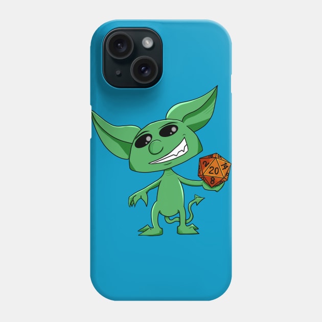 Dice Goblin Phone Case by Slightly Animated