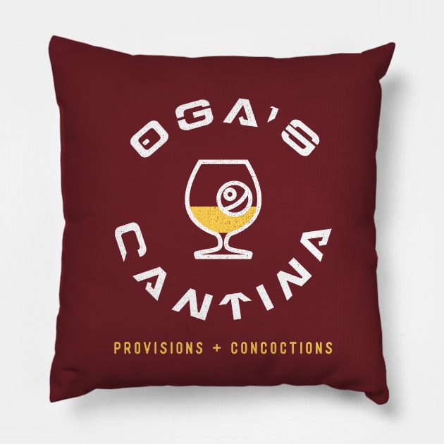 Oga's Cantina Pillow by stuffsarahmakes