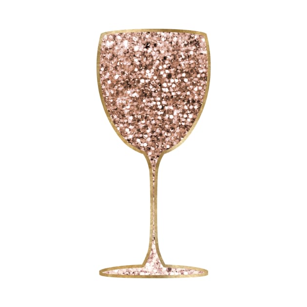 Wine - rose gold glitter by RoseAesthetic