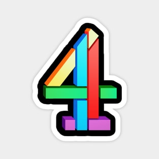 Channel 4 retro Magnet