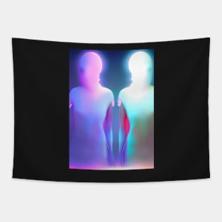 THE AURA OF 2 GHOSTS ON HALLOWEEN Tapestry