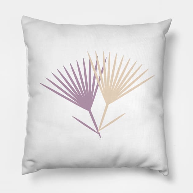 Abstract papyri flowers in pattern Pillow by Slownessi