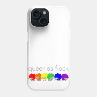 Queer as flock Phone Case