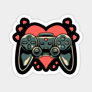 Gaming Gamer Heart Video Gamer Cute Gift Magnet