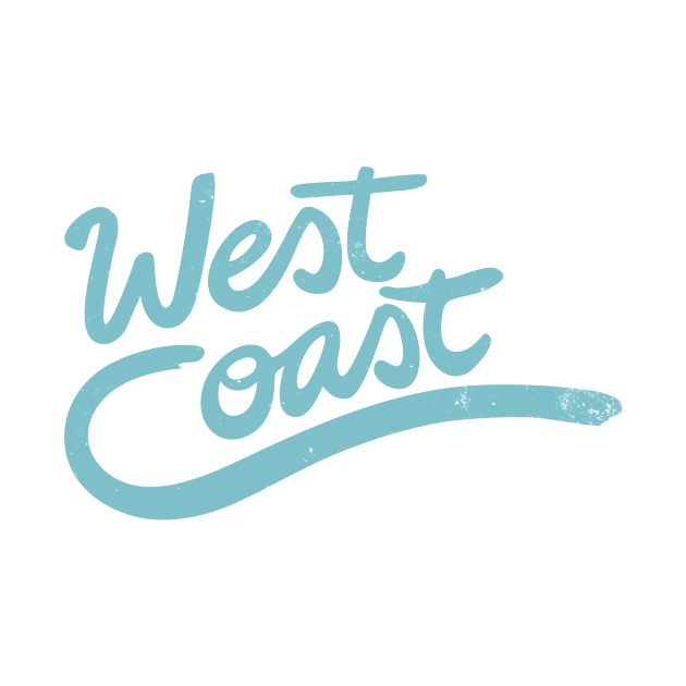 West Coast wave typography by Vanphirst