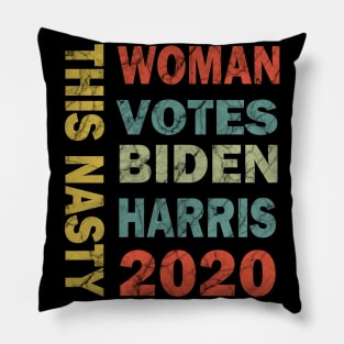 Nasty Woman Cute Retro vintage Tee Pillow