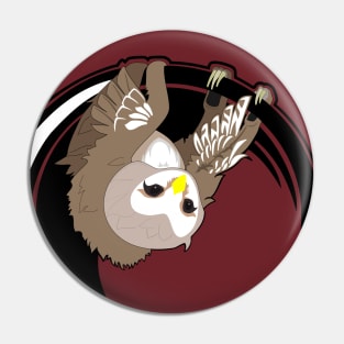 owl sloth Pin