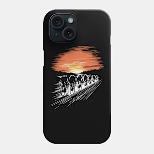 Bicycle Tour Mountains Bicycle Nature Excursion Phone Case