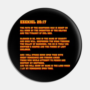 Ezekiel 25:17 bible verse, movie quote Pin