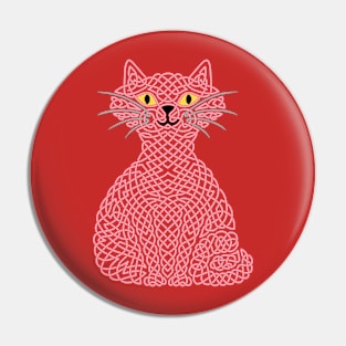 Knotty Cat - Red Pin