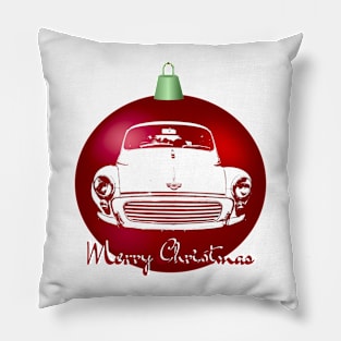 Morris Minor British classic car monoblock Christmas ball special edition Pillow