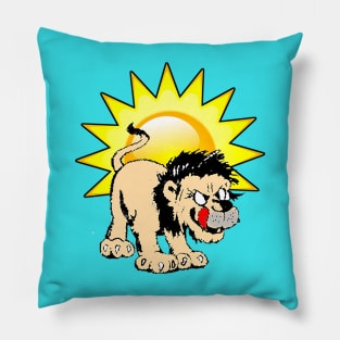 lion with out tongue Pillow