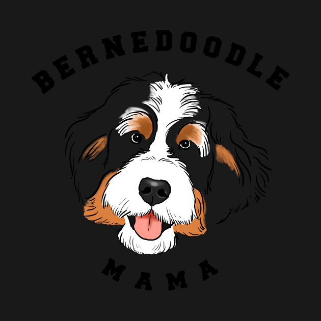 Discover Bernedoodle Mama, Bernedoodle Mom, Bernedoodle Girl, Bernedoodle Lover - Bernedoodle - T-Shirt