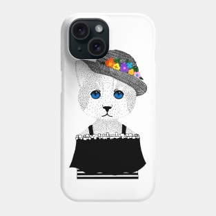 The Staring Cat & The Straw Hat Phone Case