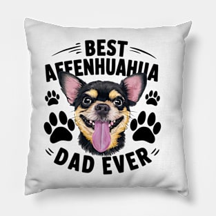 Best Affenhuahua Ever Funny Quote Vintage Dad Pillow