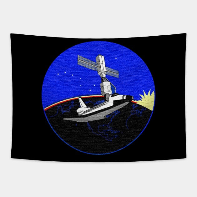 Black Panther Art - NASA Space Badge 51 Tapestry by The Black Panther