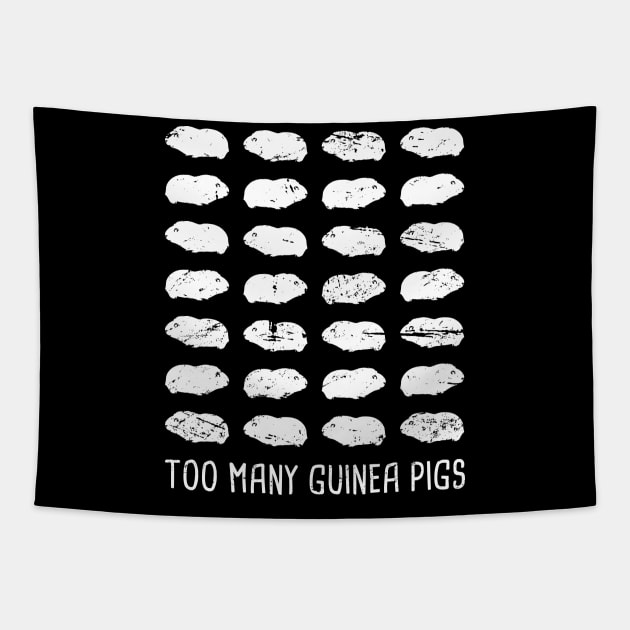 Cute And Funny Pet Guinea Pig Graphic Tapestry by MeatMan