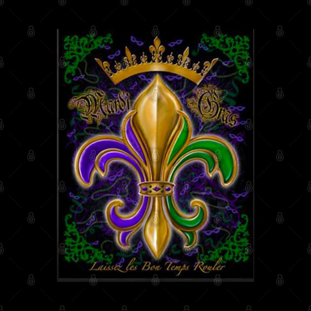 Mardi Gras Fleur de lis by Michael Hunt Studio